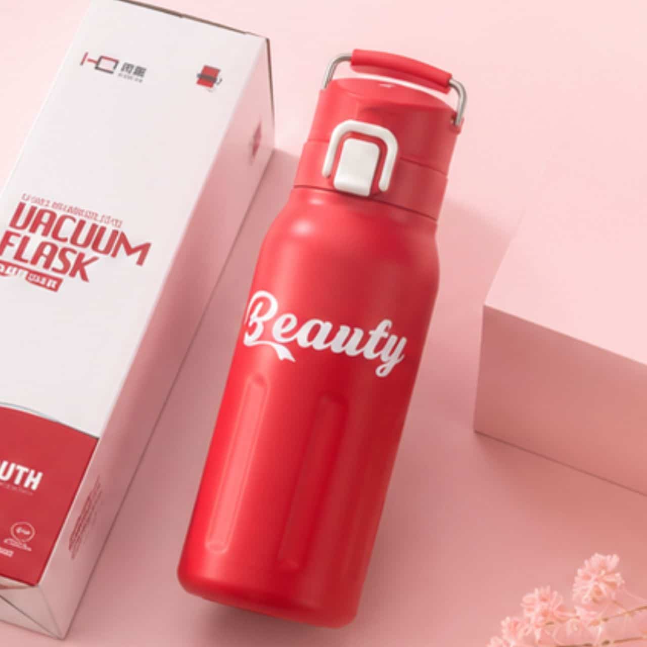 Insulated Stainless Steel Sports Water Bottle 680ml — Leakproof Push-Lock Lid & Double-Wall Vacuum Insulation - Image 3